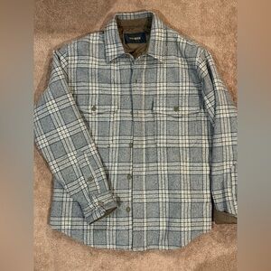 Buck Mason plaid shirt jacket with insulation